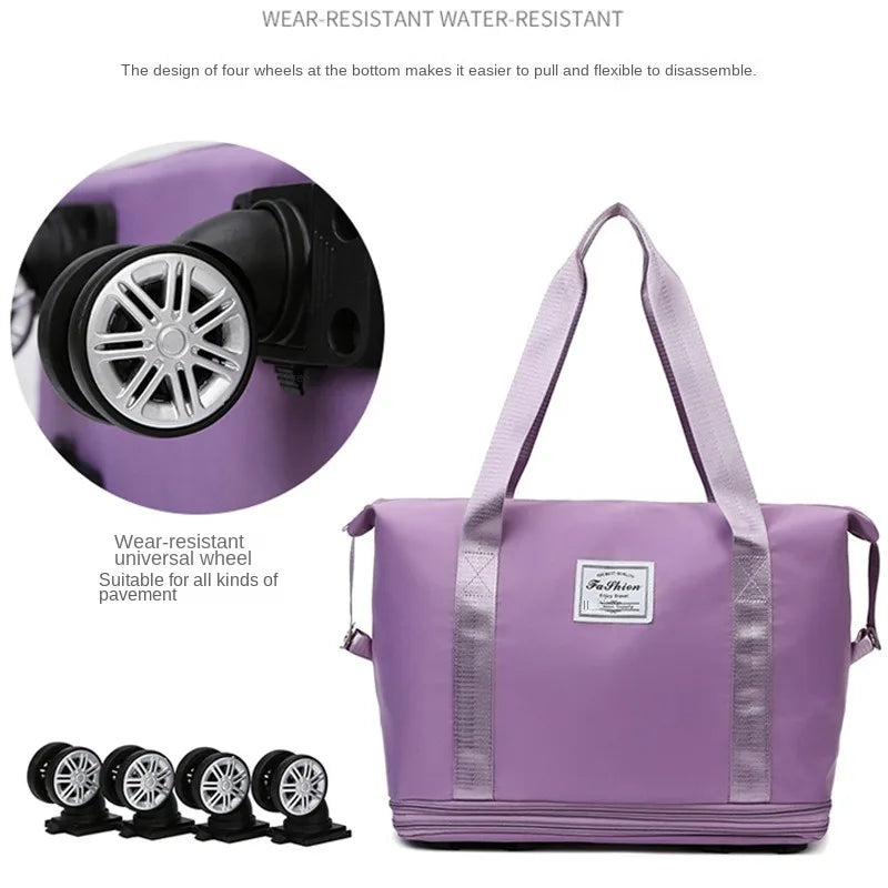 Waterproof Expandable Duffle Bag with Wheels